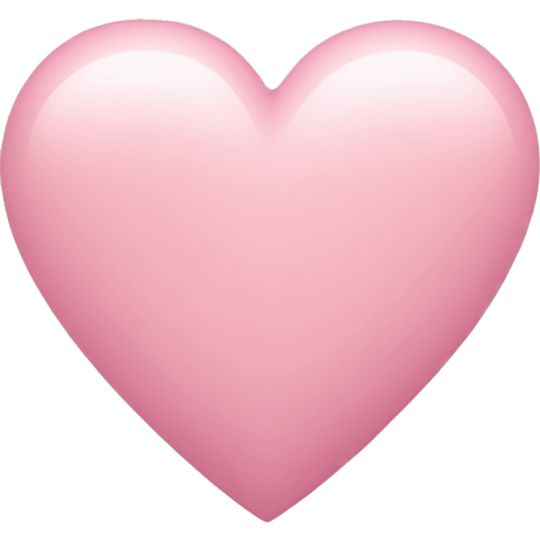 Pastel pink heart emoji