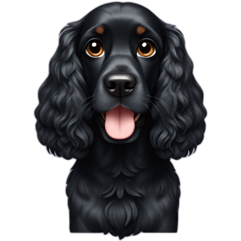 cute-black-cockerspaniel emoji