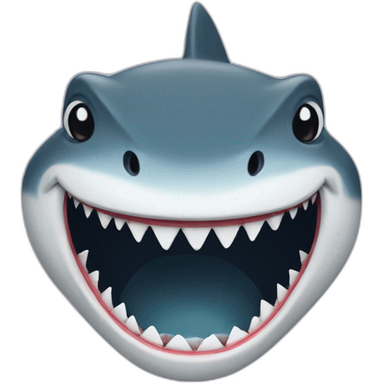 Shark smile emoji