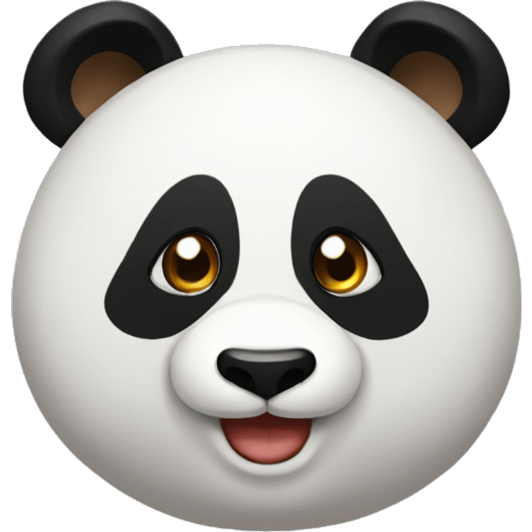 panda tirando un beso emoji