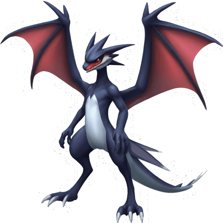 Edgy Cool Nargacuga-Noivern-Latias-Garchomp-Pokémon Full Body emoji