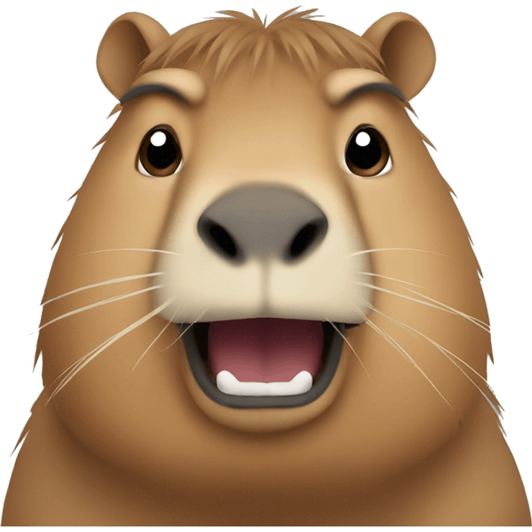 Angry capybara  emoji