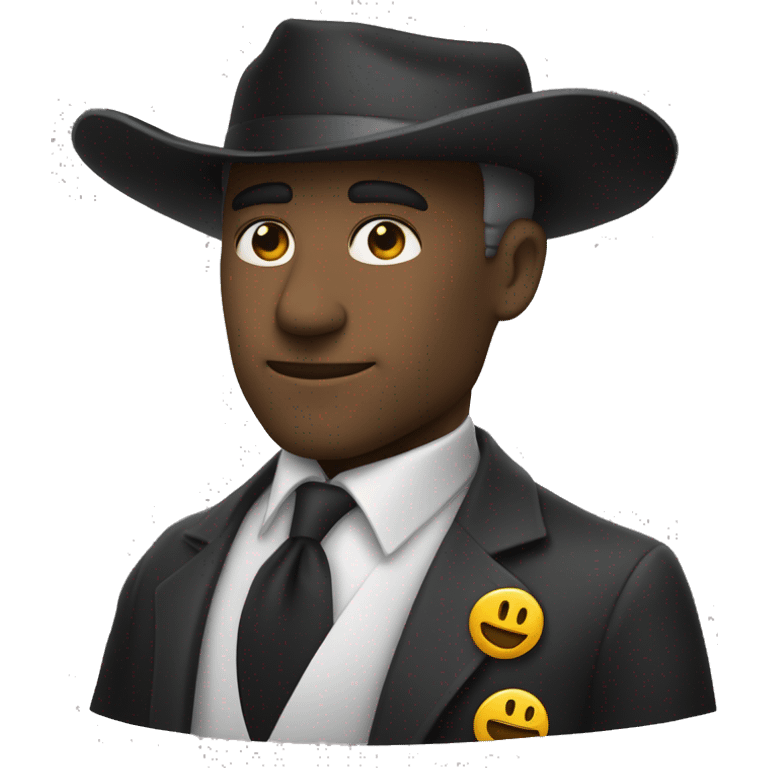 Juste un chapeau noir sens personne  emoji