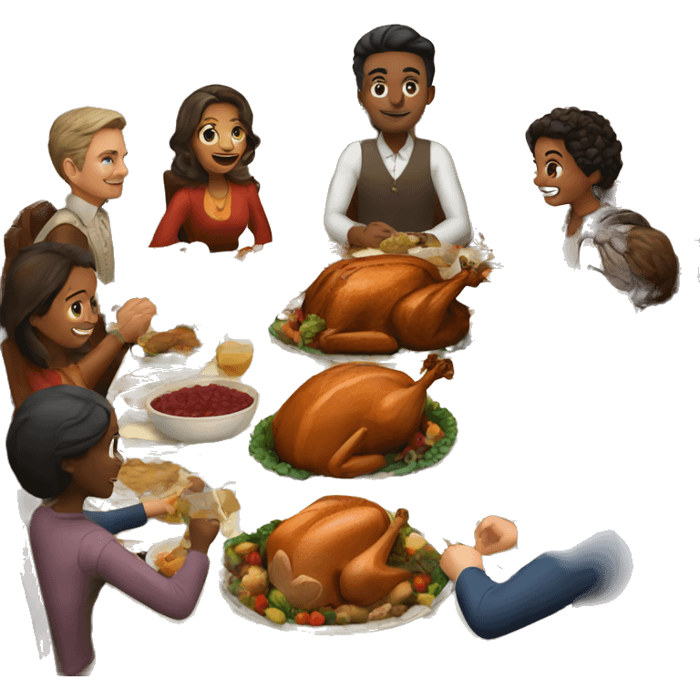 Traditional thanksgiving dinner emoji