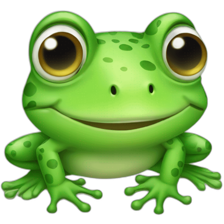 Cute frog emoji