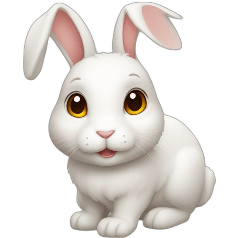 a cute rabbit emoji