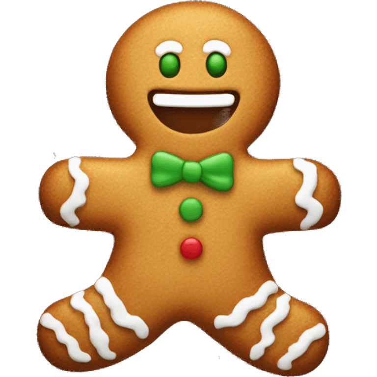 Gingerbread man emoji