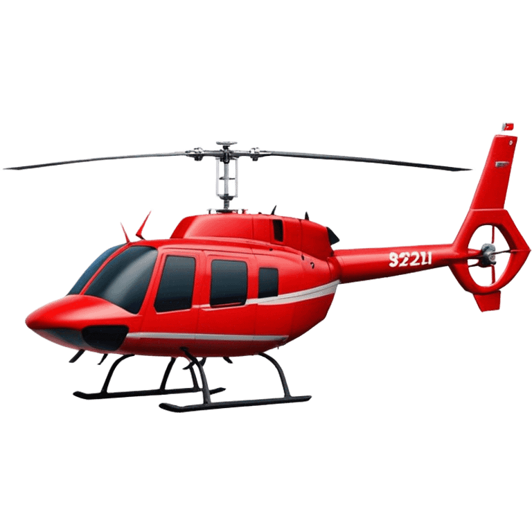 Bell 206 - Bell Helicopter (Model Year: 2021) (Iconic colour: Red) emoji