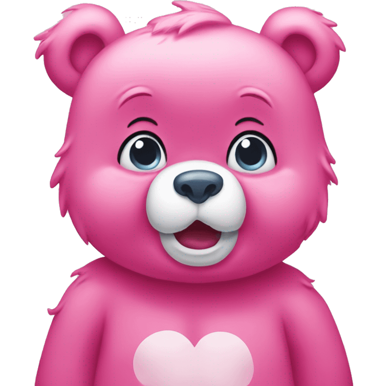 pink Care Bear crying  emoji