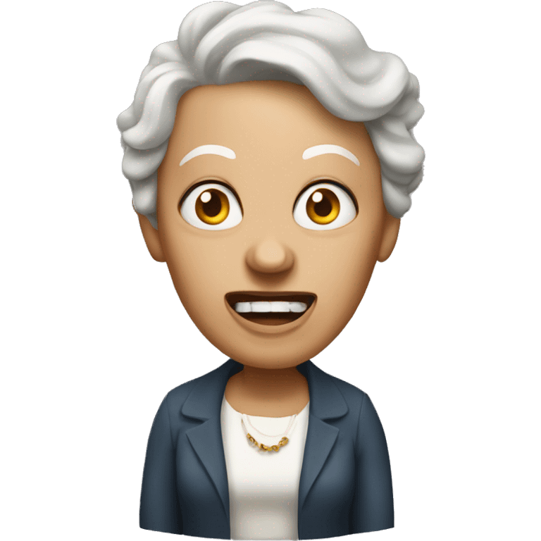 Mad lady emoji