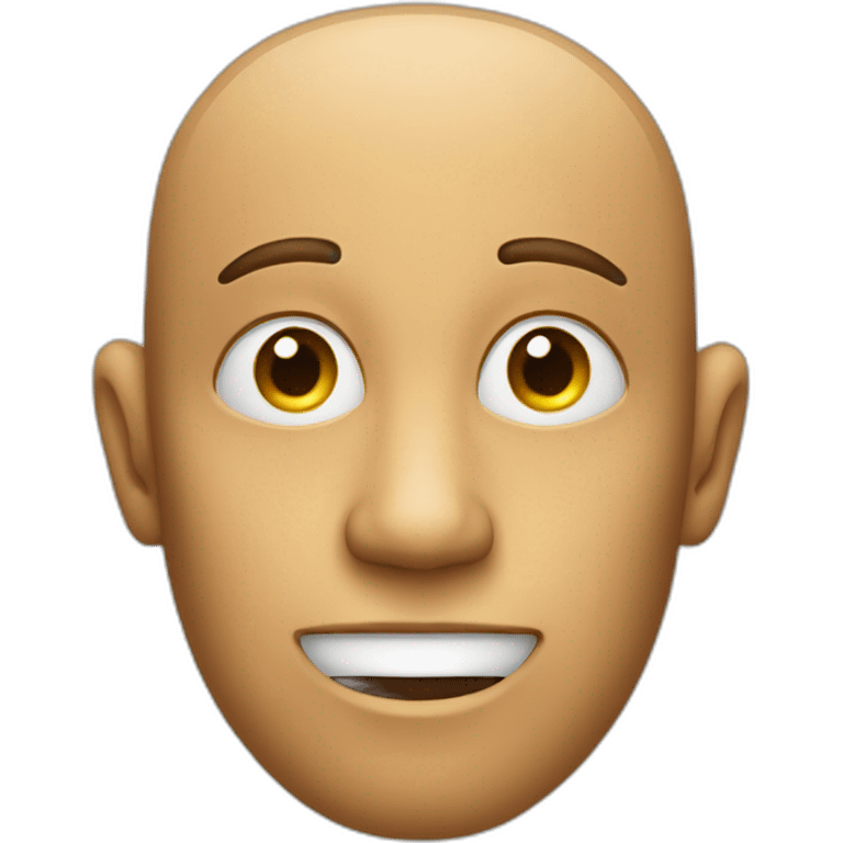 a face with a hand on the side making a c shape near the ear emoji