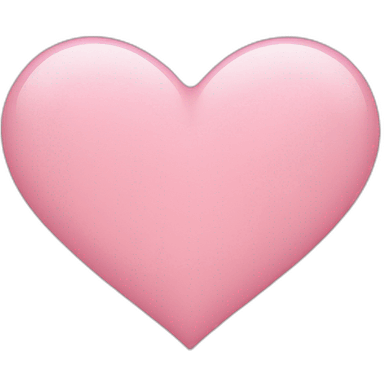 Light pink heart emoji