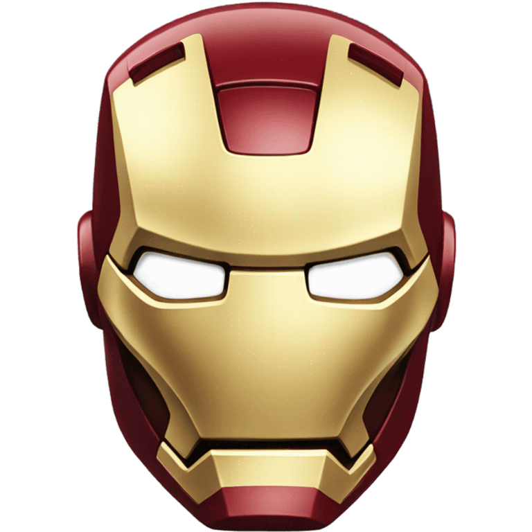 3d render iron man emoji face  emoji