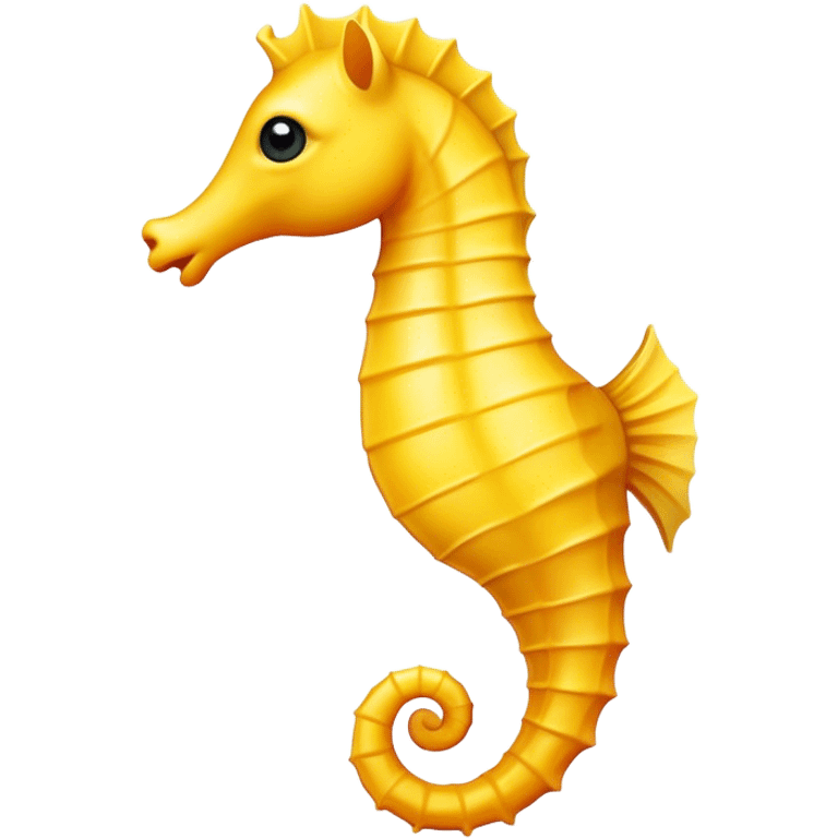 Yellow seahorse emoji