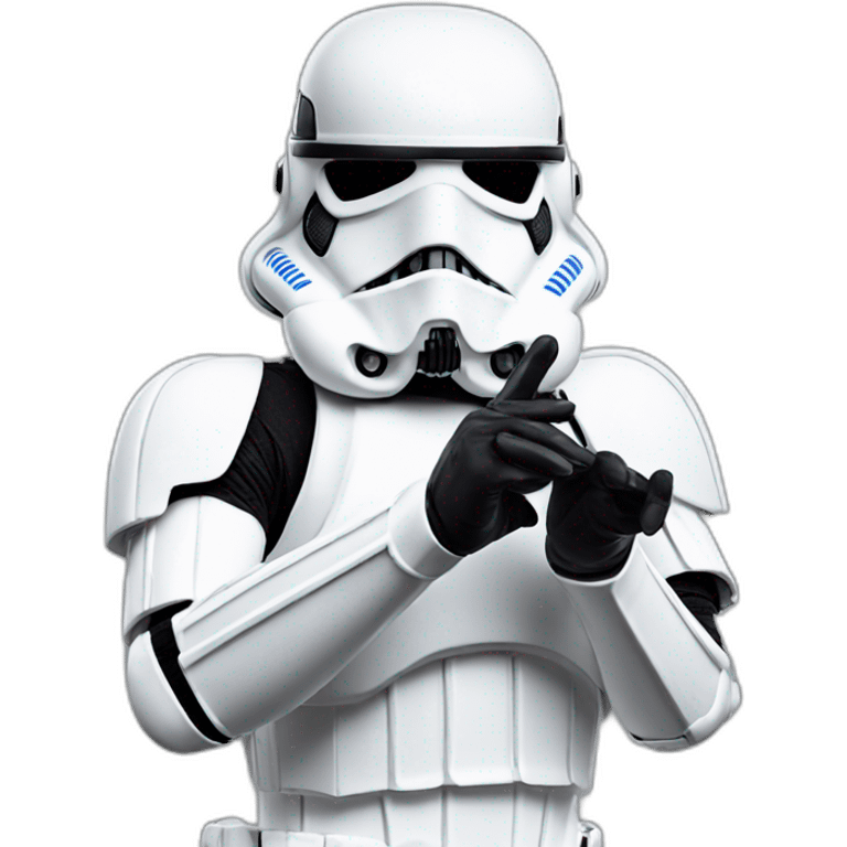 Storm trooper ok hand gesture emoji