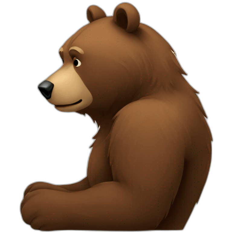 bear side-profile emoji