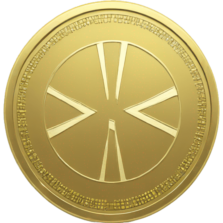 special coin design with pulse symbol emoji