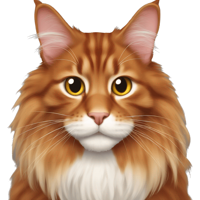 Red Maine Coon emoji