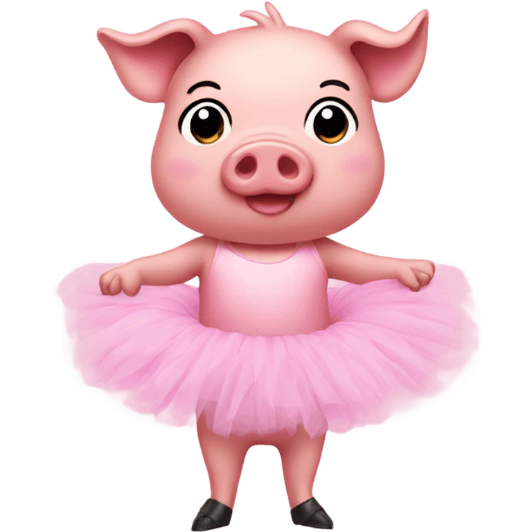 Pig with tutu emoji