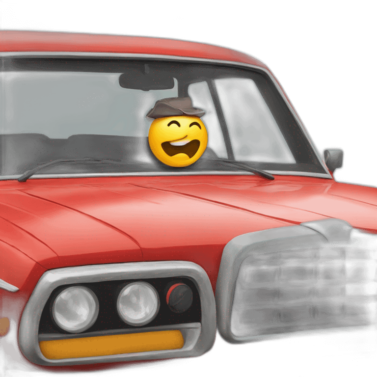 Staline avec une voiture emoji