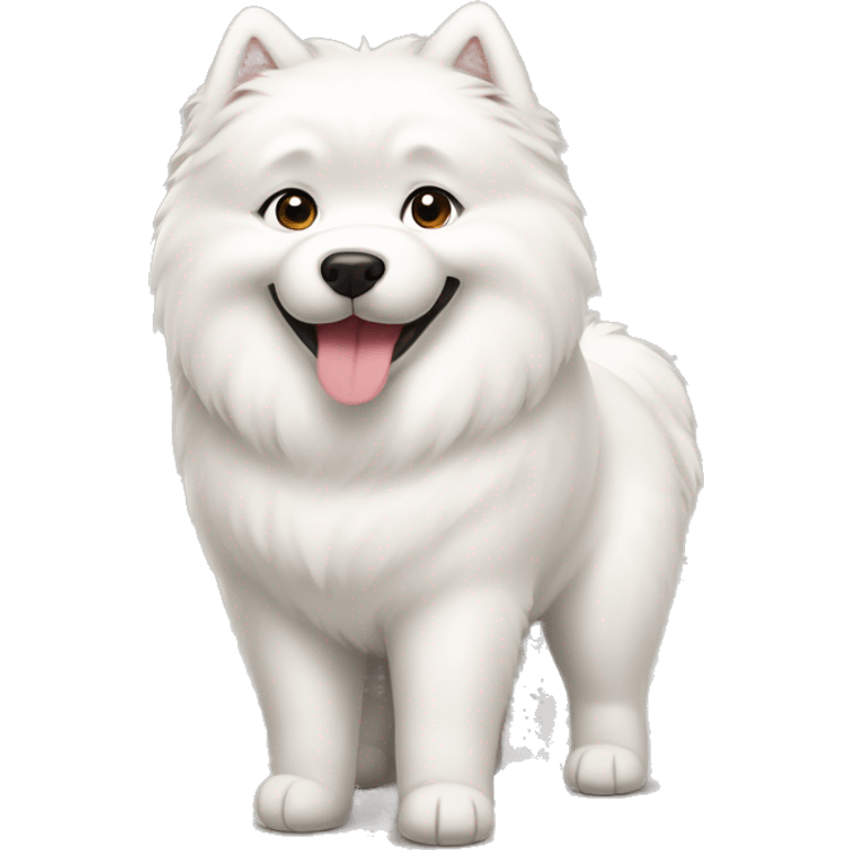 Pregnant samoyed emoji