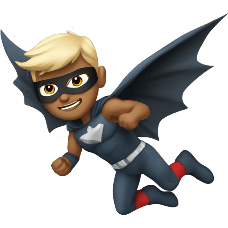 Flying jat super hero emoji