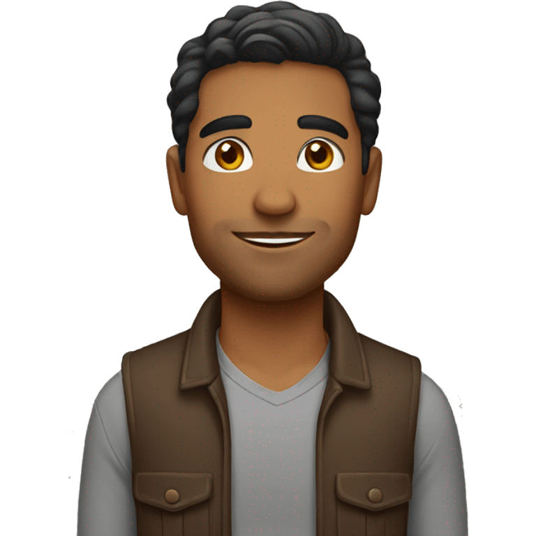 brown man full body mid 20s emoji