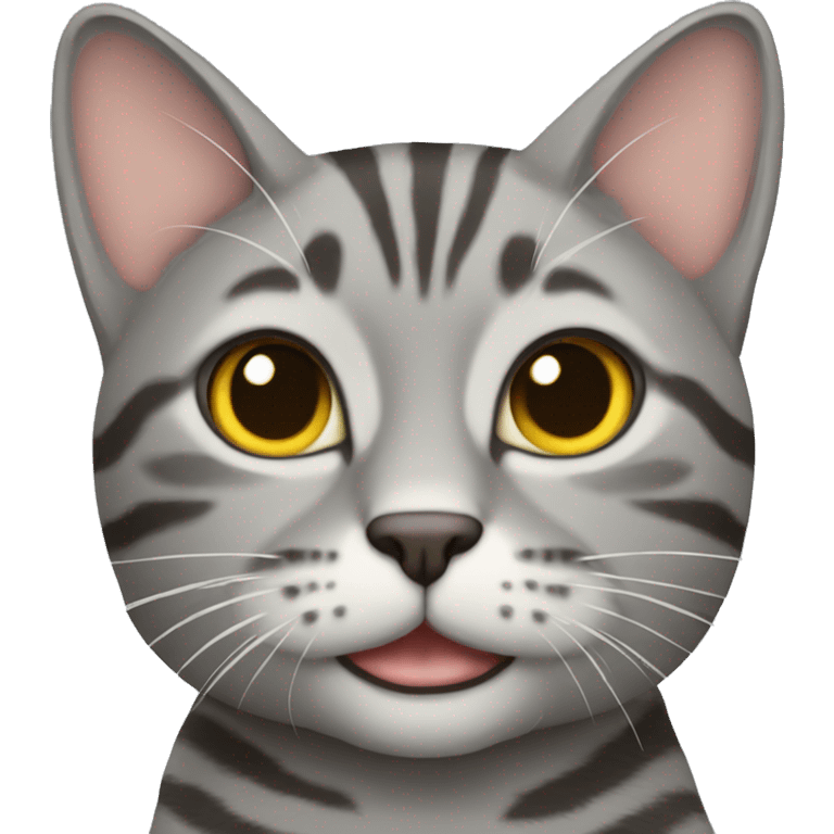 gray tabby cat emoji