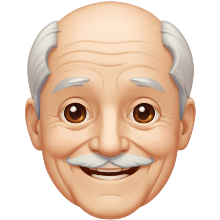 smiling old man outdoors portrait emoji