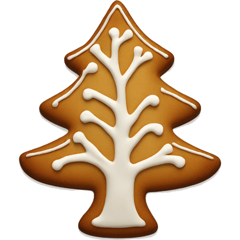 ONE tree shaped ginger bread cookie  emoji