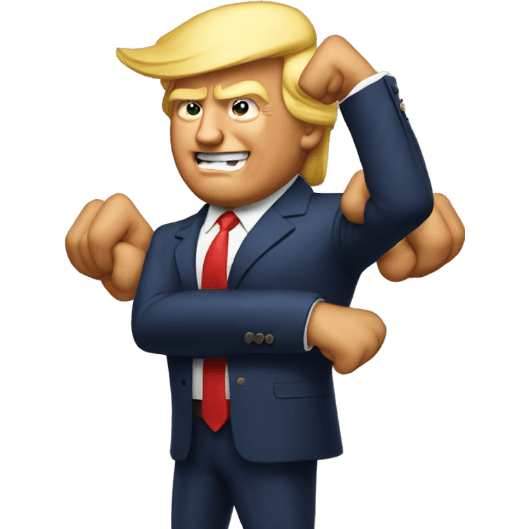 Donald trump flexing emoji