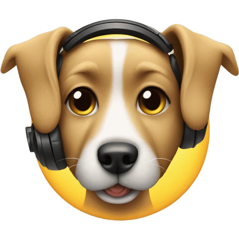 Dog DJing  emoji