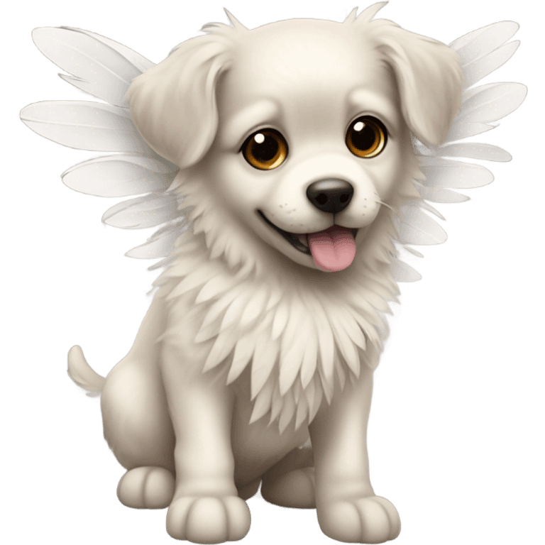 Puppy with wings emoji