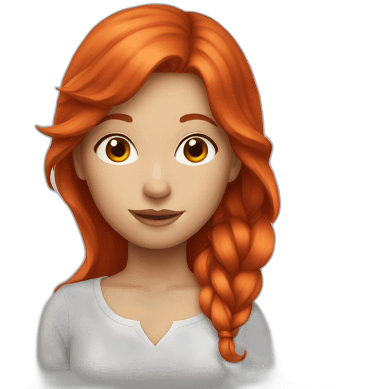 Red hair girl emoji