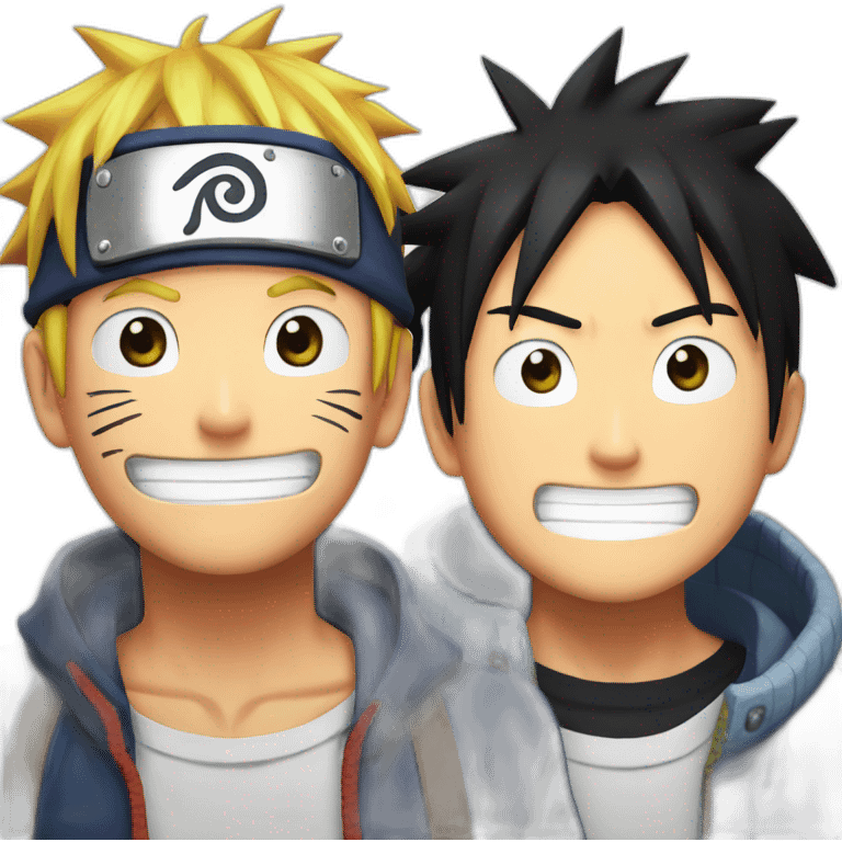 luffy and naruto emoji