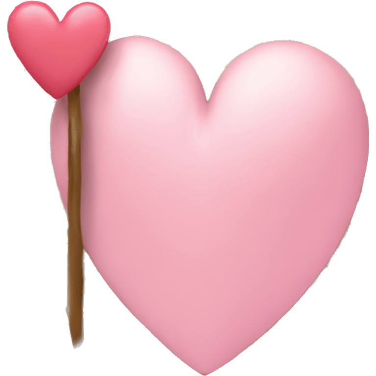 A book with a light pink heart emoji