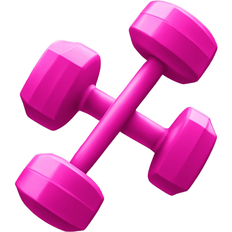 Pink dumbbell  emoji