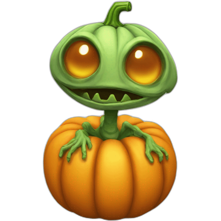 pumpkin-alien emoji