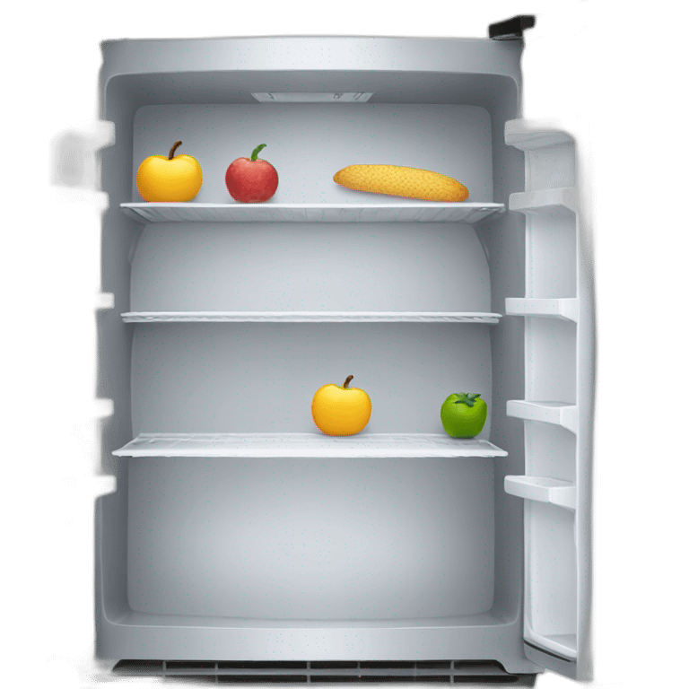 A refrigerator with no food in it emoji