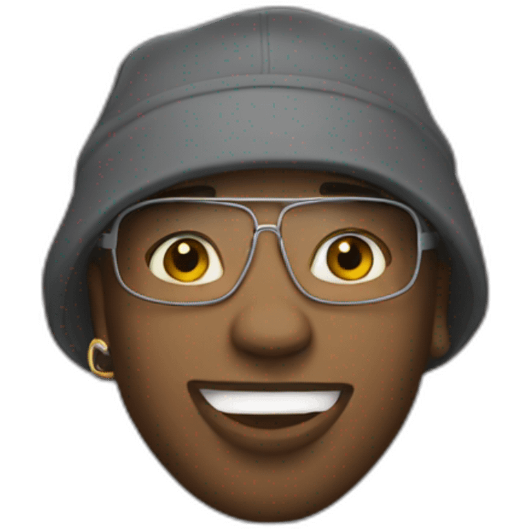 Un rappeur qui rap emoji