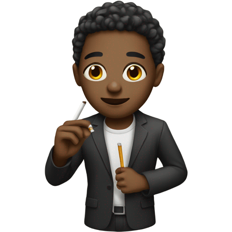 african american with a cig emoji