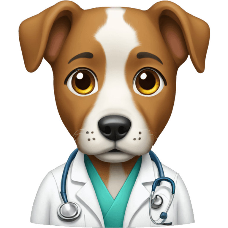 dog doctor emoji