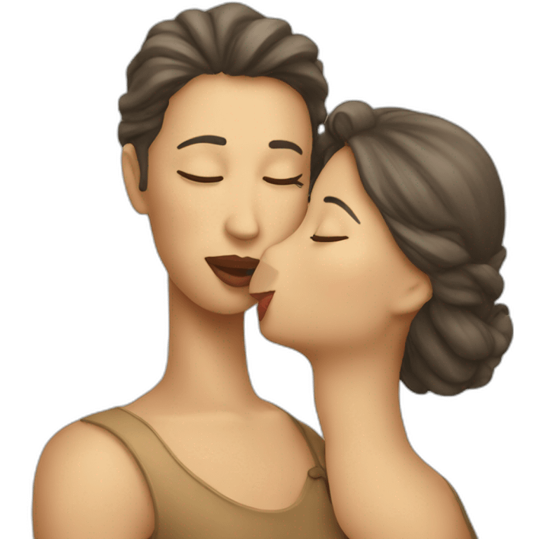 Lady kissing emoji