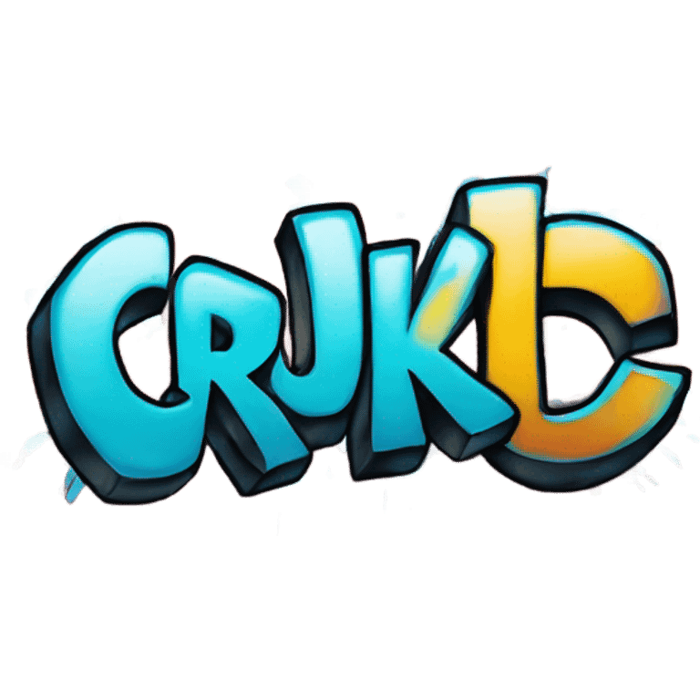 Graffiti  CRUKID writing emoji