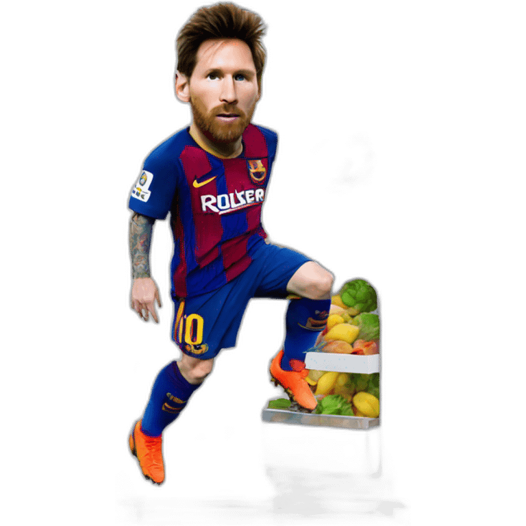 Messi dans un frigo emoji