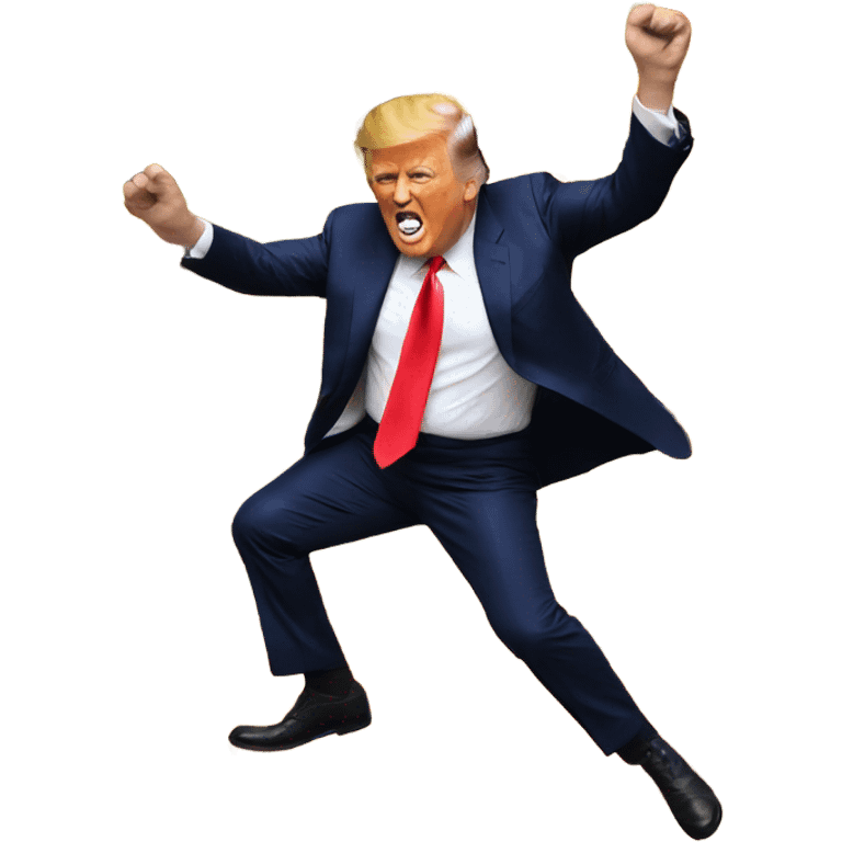 trump dancing on a burger  emoji