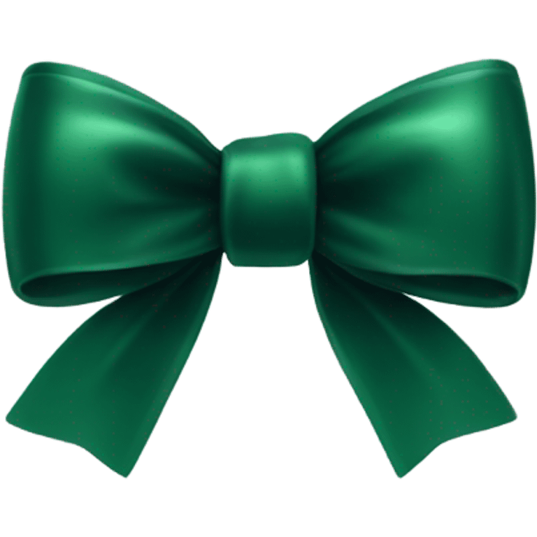 Dark green bow emoji