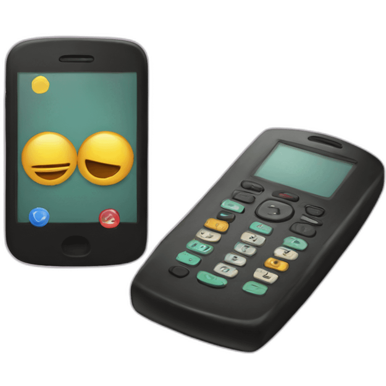 phone and lhites emoji