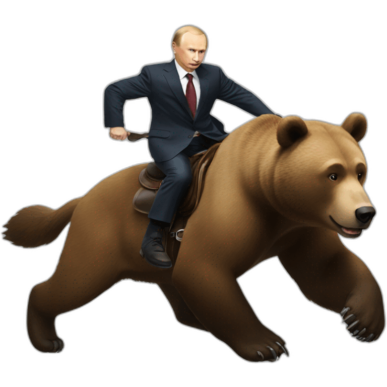 putin riding a bear emoji