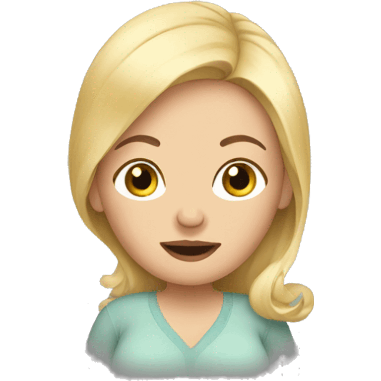 Pregnant blonde emoji